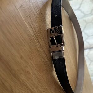 Men's Black Leather Belt  MICHEL KORS